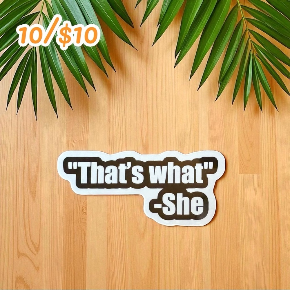 The Office Sticker – “That’s What She Said” Quote – Vinyl Decal